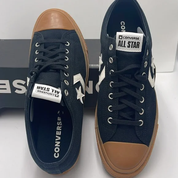 Converse Men's A08847C
STAR PLAYER 76 OX
All
CONVERSE Black and Brown Sneakers - Picture 12 of 16